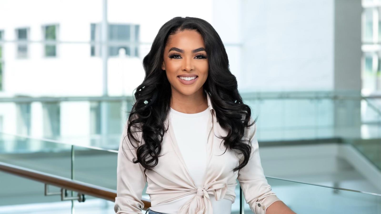 a person smiling at camera