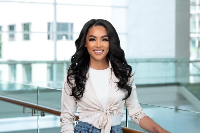 a person smiling at camera