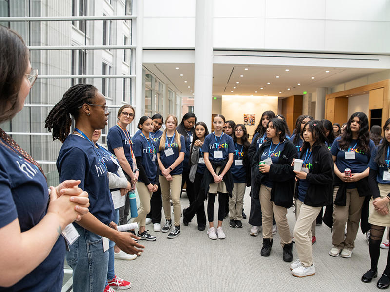 a group of women in a room